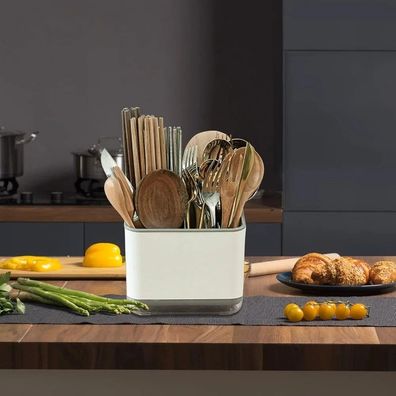 1pc Double-Layer Detachable Chopstick Holder & Cutlery Organizer, Storage