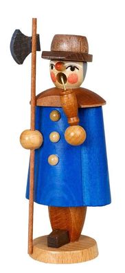 Miniaturräuchermann Nachtwächter blau Höhe=11cm NEU Rauchen Rauchfigur Rauchmann