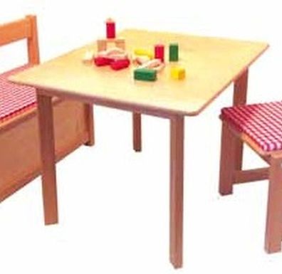 Holzmöbel Tisch Tisch: T/B/H 58,0cm/74cm/55cm NEU Kindermöbel Kindergarnitur