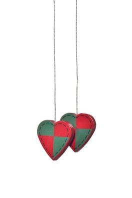 Baumbehang Herzen bunt BxTxH= 3x0,5x3cm NEU Christbaum Christbaumschmuck Baum