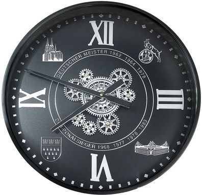 1. FC Köln Wanduhr Mit Zahnrädern Retro 4080578