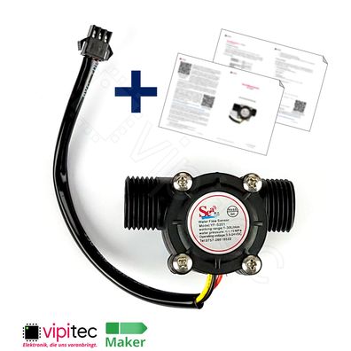 YF-S201 Durchfluss-Sensor | 30L/min 5..18V Wasserfluss Durchfluss Hallgeber