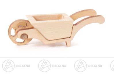 Schubkarre mit Kasten BxHxT 5,5 cmx1,6 cmx1,7 cm NEU Weihnachtsdeko Tischdeko