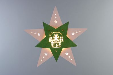 Fensterbild Tannenbaum Höhe ca 29 cm NEU Bild Seiffen Tanne Baum Weihnachtsstern