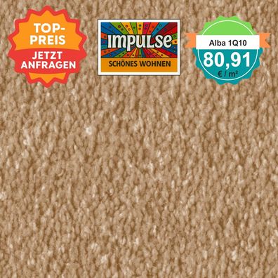 Vorwerk Alba 1Q10 Velours Teppichboden 400 cm breit - versandkostenfrei