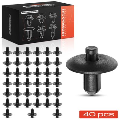 Frankberg 40x Befestigungsclips Stoßstange Radkasten fér Audi A4 Avant A5 Cabriolet Q