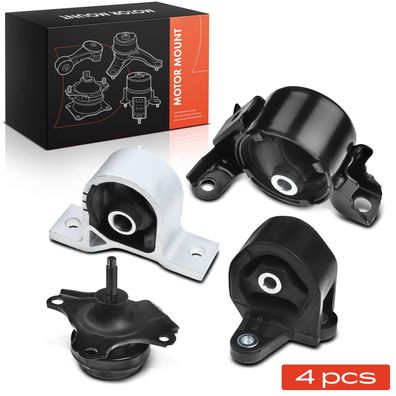 Frankberg 1x Getriebelagerlager+3x Motorlager Vorne und Hinten für Honda Civic VII EP