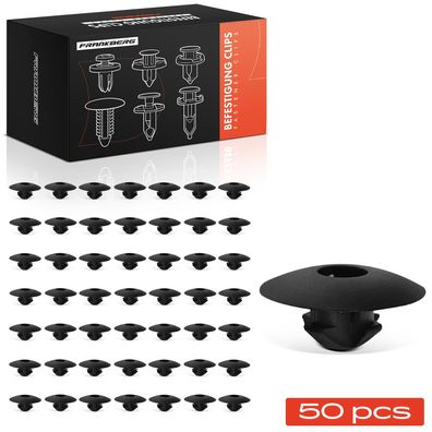 Frankberg 50x Befestigungsclips fér VW Golf 5 Caddy 3 Multivan