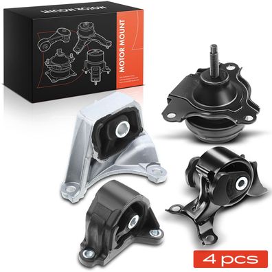 Frankberg 3x Motorlager+1x Getriebelagerlager Vorne und Hinten für Honda Civic VII EP