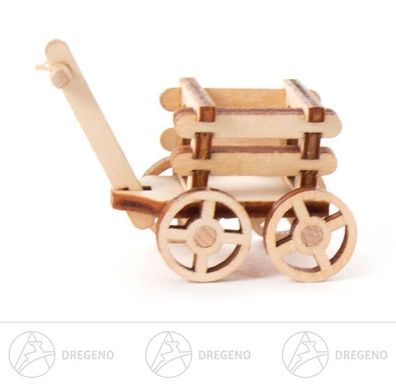 Handwagen BxHxT 5 cmx3,6 cmx2,1 cm NEU Erzgebirge Bollerwagen Transportkarre