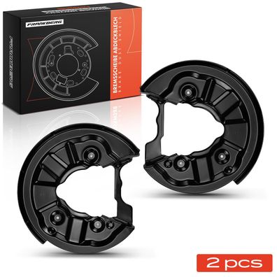 Frankberg 2x Ankerblech Bremsscheibe Hinterachse Beidseitig für VW Golf Passat Tiguan