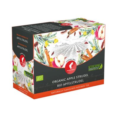 Julius Meinl Bio Tee Apfelstrudel Tee Big Bag (Kannen Teebeutel), Früchtetee, 20 Teeb