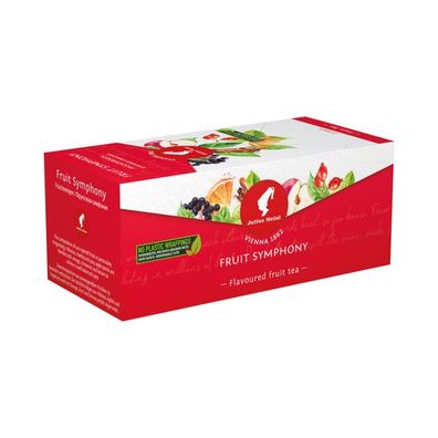 Julius Meinl Tee Fruit Symphony Früchtereigen, Früchtetee, 25 Teebeutel im Kuvert