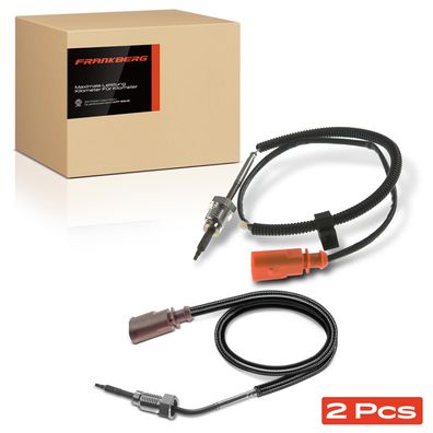 Frankberg 2x Abgastemperatursensor für Audi A4 B9 A6 4G C7 A7 Sportback 4GA Q7