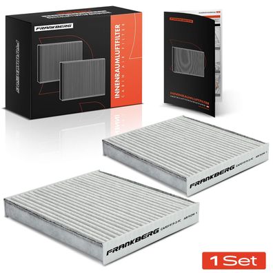 Frankberg 2x Innenraumfilter Aktivkohle für Jaguar F-Pace XF X260 Land Rover Range Ro