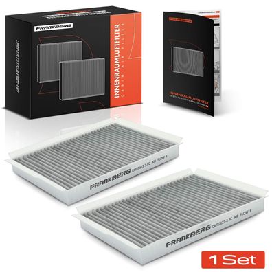 Frankberg 2x Innenraumfilter Aktivkohle für Chevrolet Captiva C100 Opel Antara L07