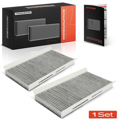 Frankberg 2x Innenraumfilter Aktivkohle für Ford Focus DAW Turnier DNW Connect P65