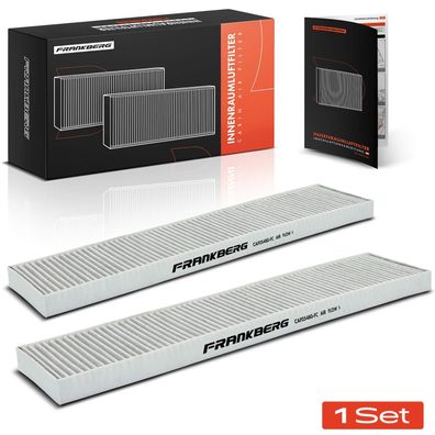 Frankberg 2x Innenraumfilter Aktivkohle für VW Sharan 7M6 Ford Galaxy WGR Seat Alhamb