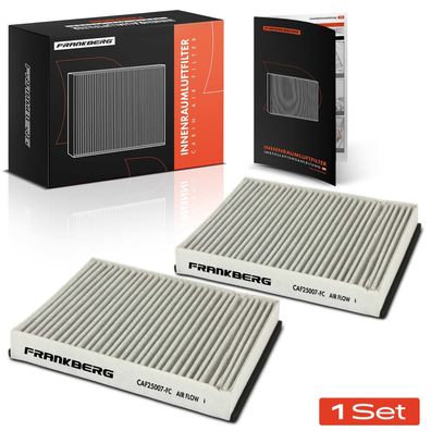 Frankberg 2x Innenraumfilter Aktivkohle für Ford C-Max Galaxy WA6 Kuga Van Mondeo