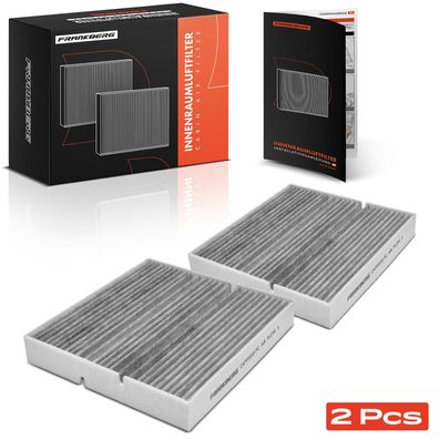 Frankberg 2x Innenraumfilter Aktivkohlefilter für Mercedes-Benz W177 V177 W247 C118 H