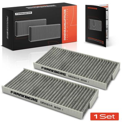 Frankberg 2x Innenraumfilter Aktivkohle für Mercedes-Benz Citan Opel Movano B Renault