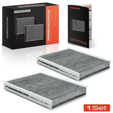 Frankberg 2x Innenraumfilter Aktivkohle für Honda Civic VIII Hatchback FK FN 2005-201