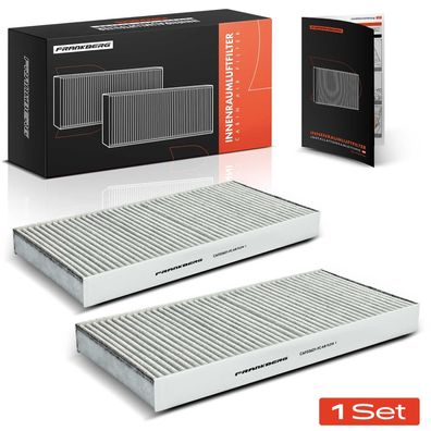 Frankberg 2x Innenraumfilter Aktivkohle für Mercedes-Benz SLC SLK R171 R172