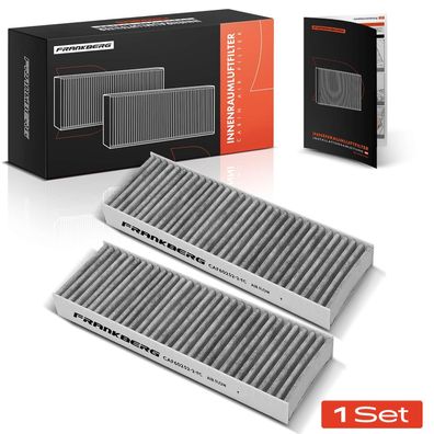 Frankberg 2x Innenraumfilter Aktivkohle für Peugeot 208 2008 Opel Corsa F P2JO DS DS3