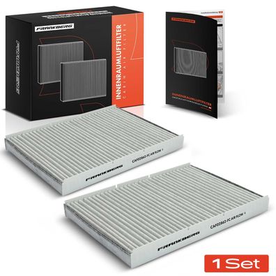 Frankberg 2x Innenraumfilter Aktivkohle für VW Golf Polo Passat Audi A3 TT Skoda Octa