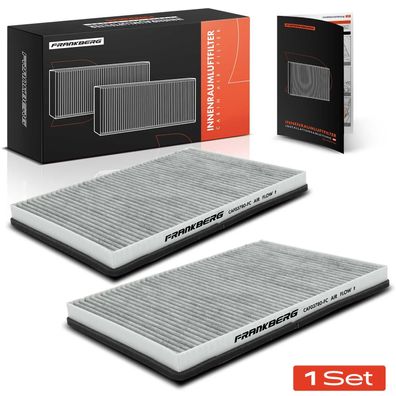 Frankberg 2x Innenraumfilter Aktivkohle für Mercedes-Benz A-Klasse W168 Vaneo 414