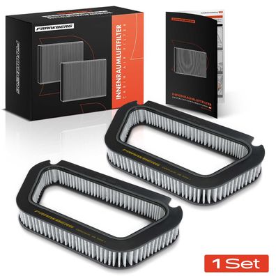 Frankberg 2x Innenraumfilter Aktivkohle für Audi A8 4E2 4E8 3.0L Benzin