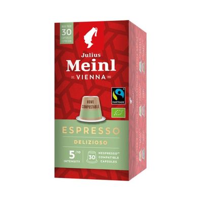 Julius Meinl Inspresso Fairtrade Bio Espresso Delizioso 5 XL, Nespresso-kompatibel, k