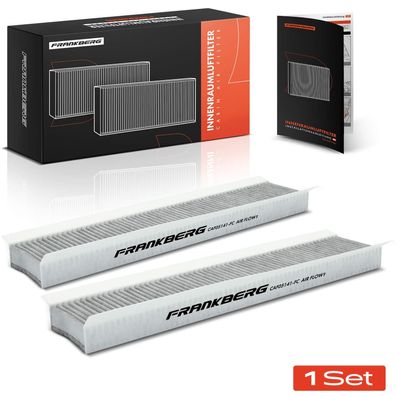 Frankberg 2x Innenraumfilter Aktivkohle für Ford Mondeo 3 B5Y Jaguar X-Type CF1