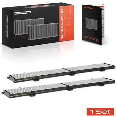 Frankberg 2x Innenraumfilter Aktivkohle für BMW 1er E81-E88 3er E90-E93 X1 E84 Alpina