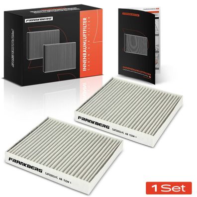 Frankberg 2x Innenraumfilter Aktivkohle für Suzuki SX4 S-Cross Vitara JY LY Bj ab 201