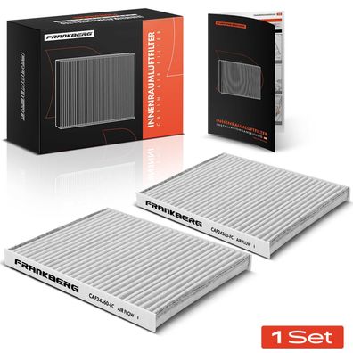 Frankberg 2x Innenraumfilter Aktivkohle für Ford Fiesta 5 6 7 CB1 HF B-Max Puma 1.0-1