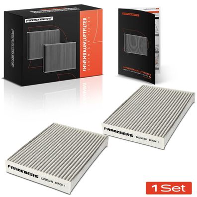 Frankberg 2x Innenraumfilter Aktivkohle für Dacia Renault Lodgy Zoe Dokker Koleos II