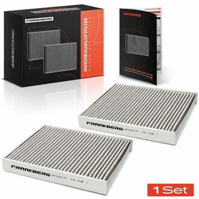 Frankberg 2x Innenraumfilter Aktivkohle für Alpina B5 F10 B7 F01 F02 BMW 5er F10 F11