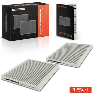 Frankberg 2x Innenraumfilter Aktivkohle für Alfa Romeo Mito Fiat Doblo Grande Punto O