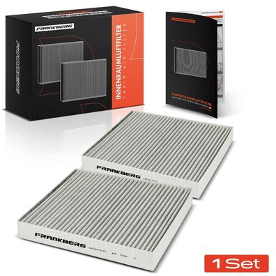 Frankberg 2x Innenraumfilter Aktivkohle für Audi A1 Mercedes W463 Porsche 970 VW Polo