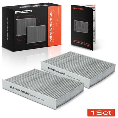 Frankberg 2x Innenraumfilter Aktivkohle für Fiat Talento 296 Nissan NV300 Opel Vivaro