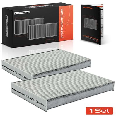 Frankberg 2x Innenraumfilter Aktivkohle für Citroën C3 Aircross II Opel Crossland