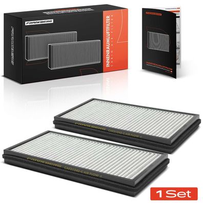 Frankberg 2x Innenraumfilter Aktivkohle für BMW 7er E65 E66 E67 730-760 Alpina B7 Rol
