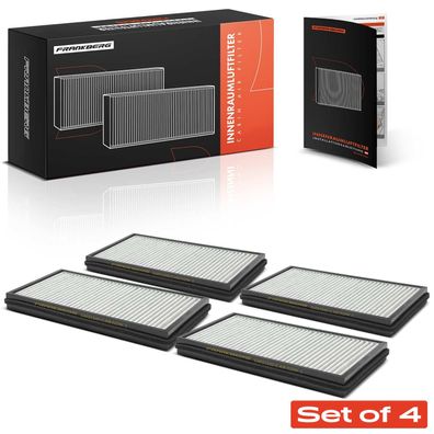 Frankberg 4x Innenraumfilter Aktivkohle für BMW 7er E65 E66 E67 730-760 Alpina B7 Rol