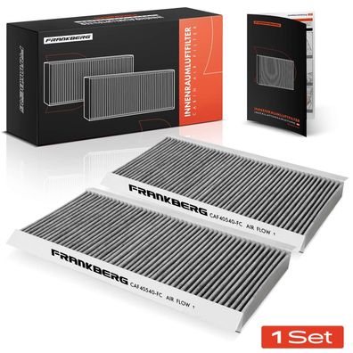 Frankberg 2x Innenraumfilter Aktivkohle für Mercedes-Benz A-Klasse B-Klasse W169