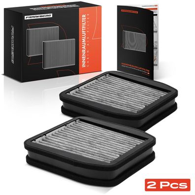 Frankberg 2x Innenraumfilter Aktivkohlefilter für Mercedes-Benz W211 VF211 S211 2002