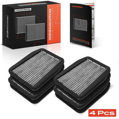 Frankberg 4x Innenraumfilter Aktivkohlefilter für Mercedes-Benz W211 VF211 S211 2002