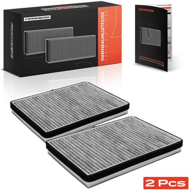 Frankberg 2x Innenraumfilter Aktivkohlefilter für VW Passat Variant 35I 3A2 3A5 1992