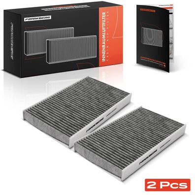 Frankberg 2x Innenraumfilter Aktivkohlefilter für Maserati Ghibli 3 Levante Quattropo