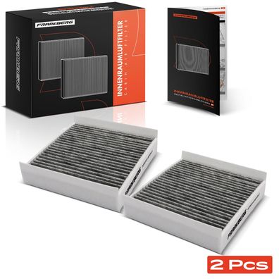 Frankberg 2x Innenraumfilter Aktivkohlefilter für Mercedes-Benz GLE V167 C167 GLS X16